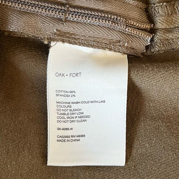 Oak + Fort Army Green Front Pocket Mini Skirt Size 8 - Picture 11 of 11